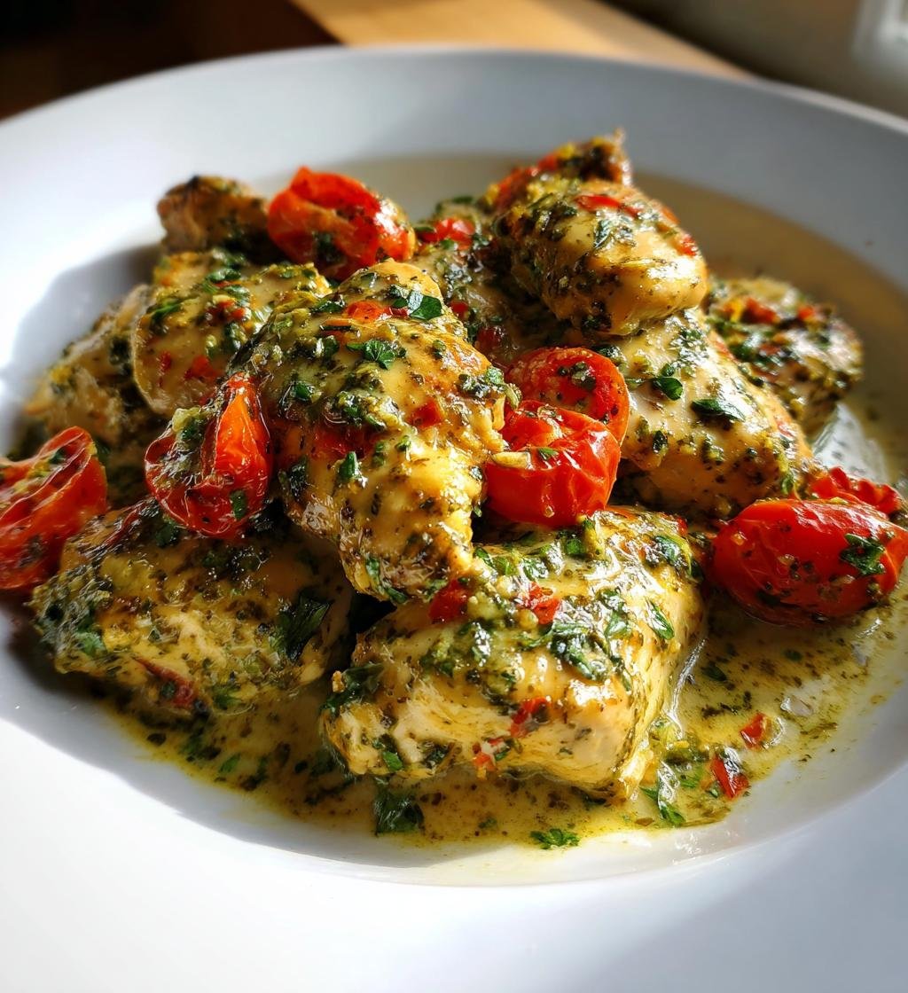 Krämig Pestokyckling med Tomater - detail 1