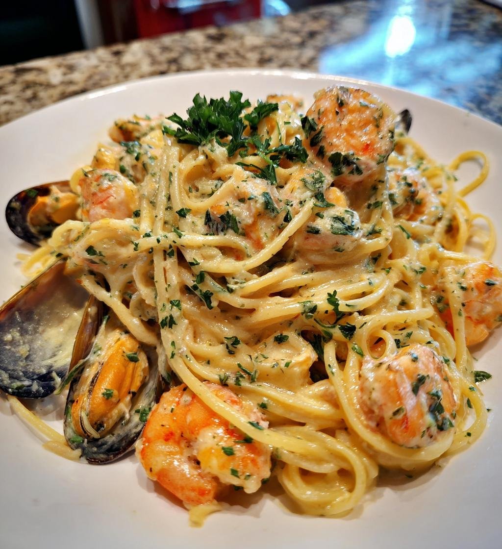 Krämig Skaldjurspasta med Vitlök - detail 1