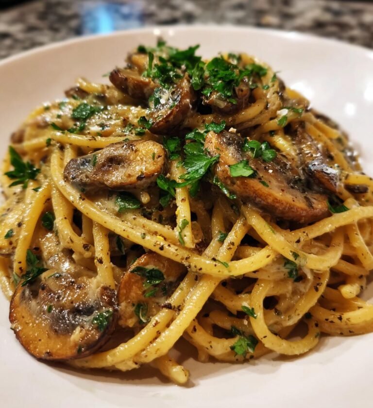 Krämig Svamppasta med Persilja