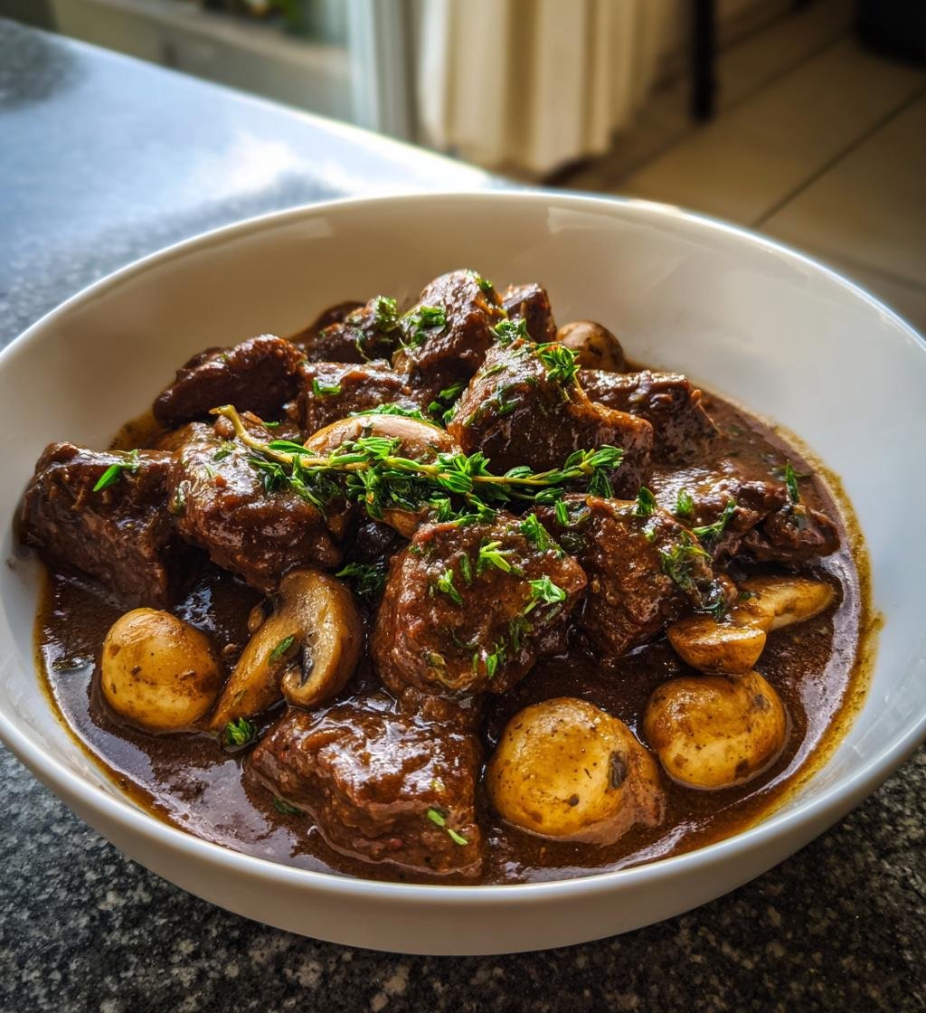 Krämig biffgryta med svamp - detail 1