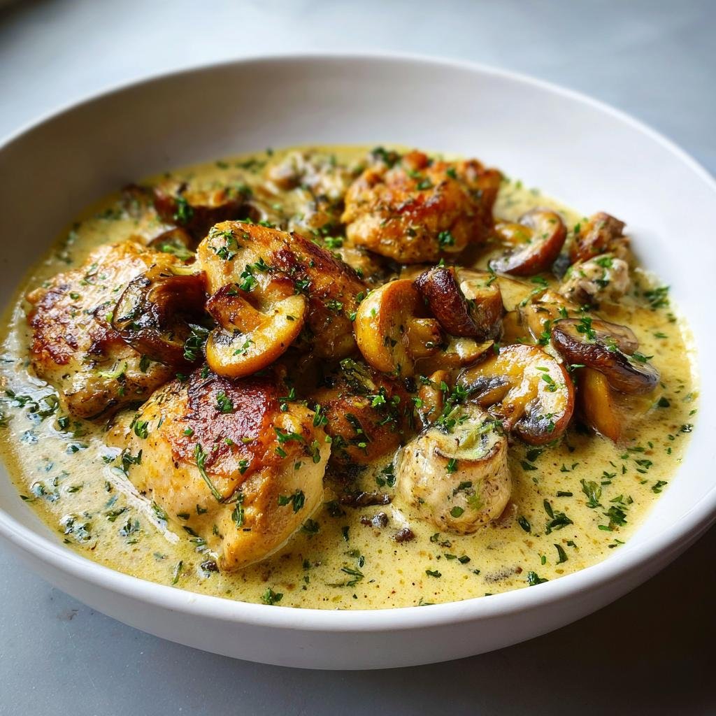 Krämig kycklinggryta med champinjoner - detail 1