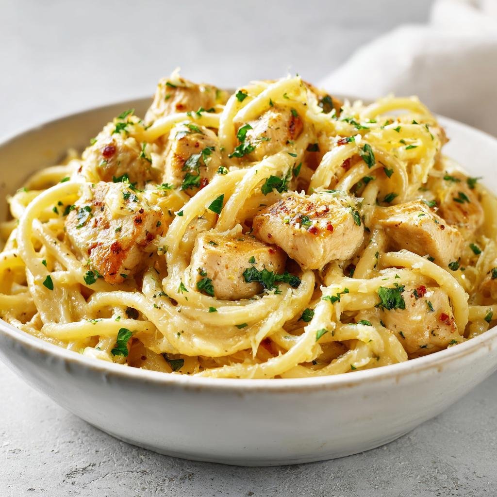 Krämig kycklingpasta med citron - detail 1