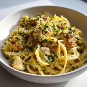 Krämig kycklingpasta med citron