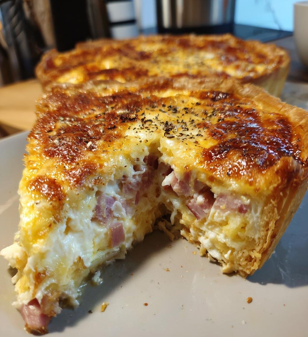 Krämig ost- och skinkpaj - detail 1