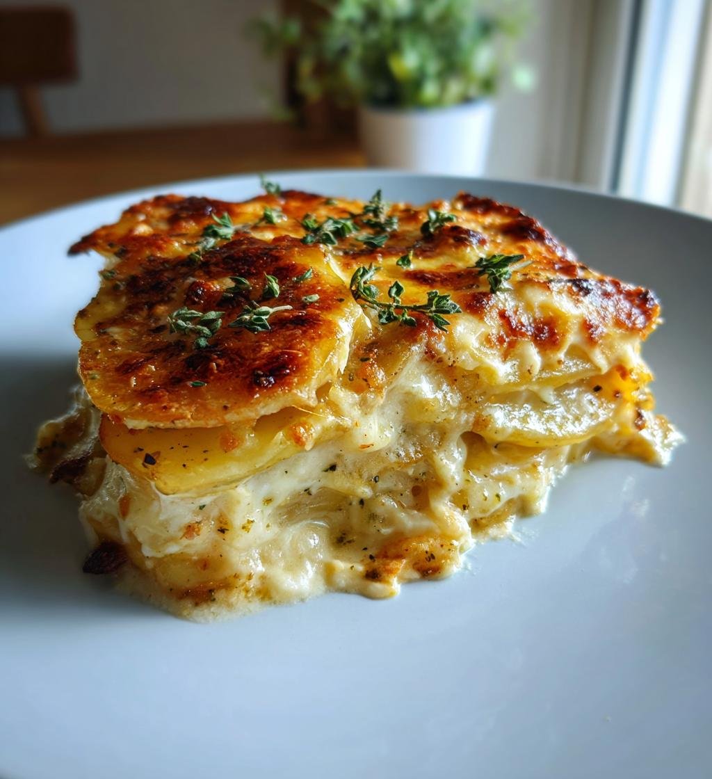 Krämig potatisgratäng med vitlök - detail 1