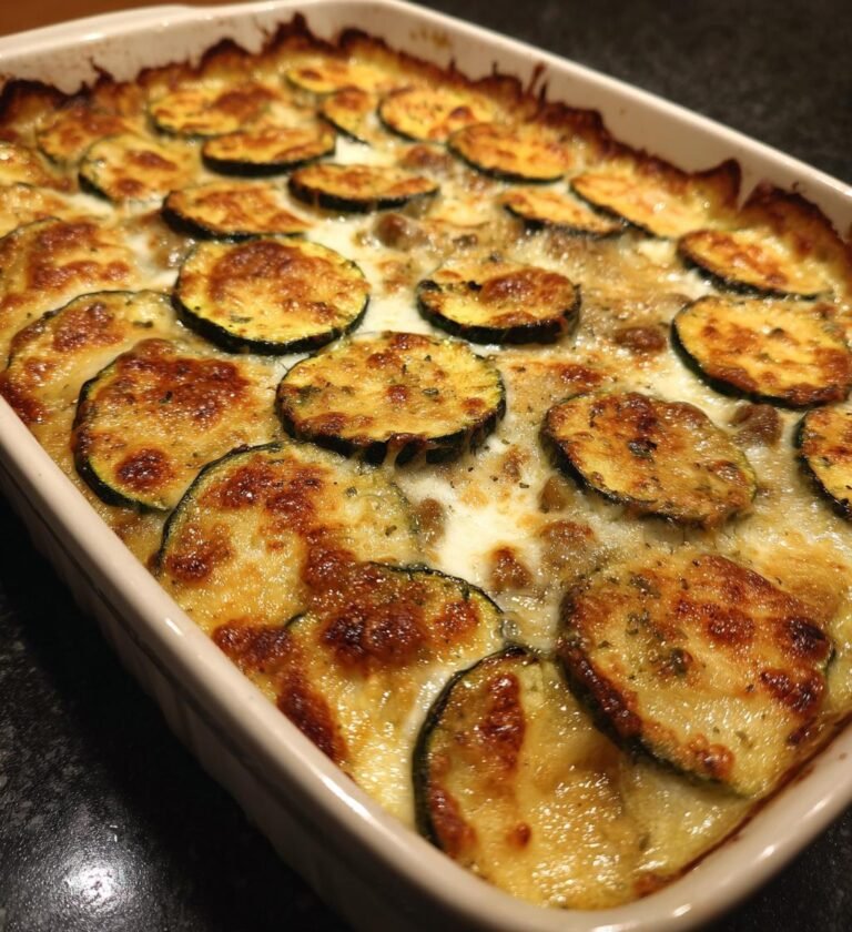 Köttfärs- och Zucchinigratäng