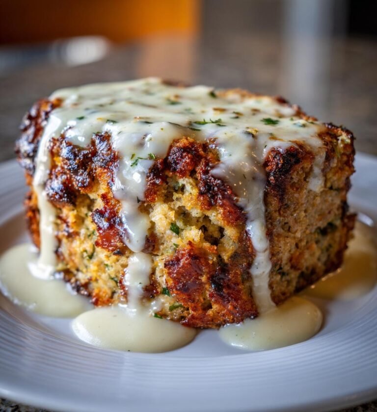 Köttfärslimpa med Gräddsås