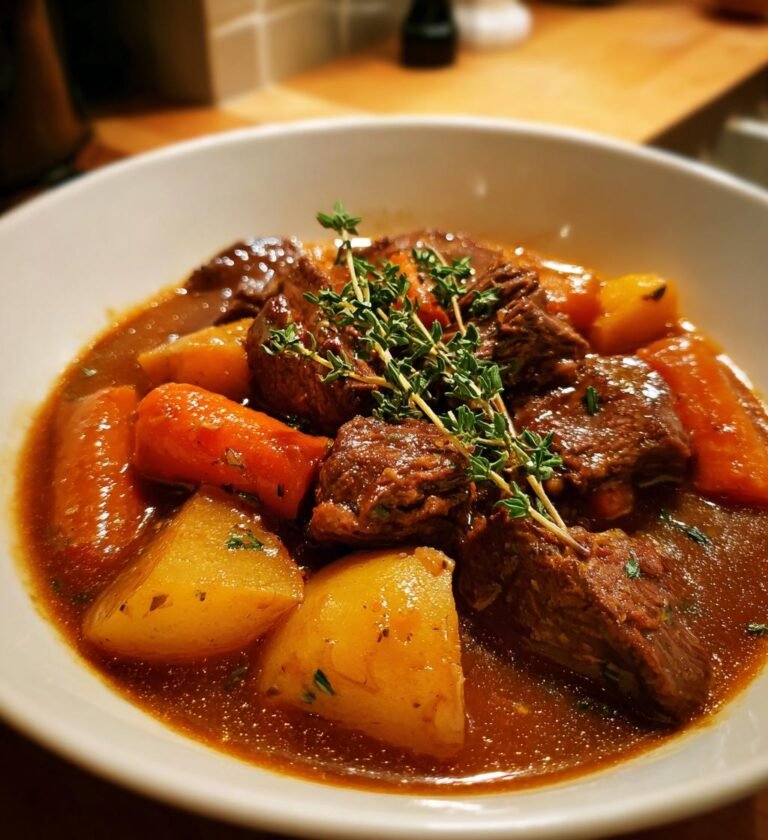 Köttgryta med Potatis och Timjan