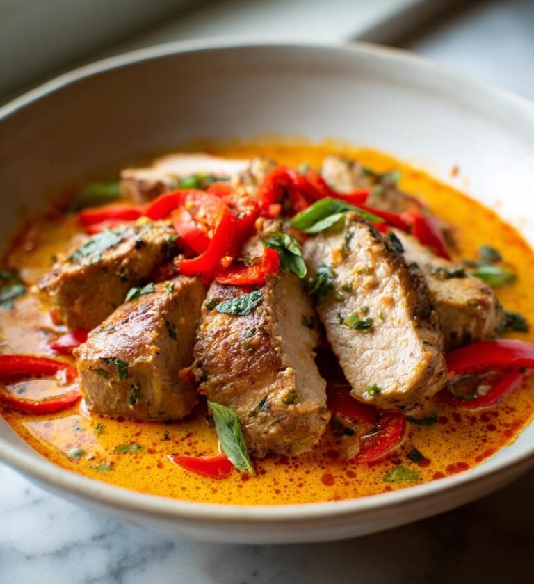 Kyckling i Krämig Paprikasås