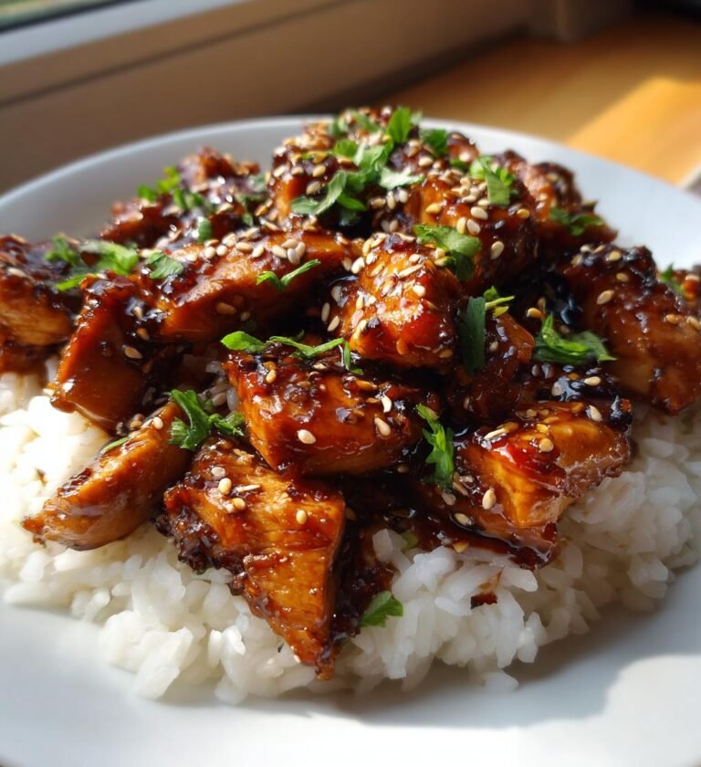Kyckling i Teriyakisås med Ris