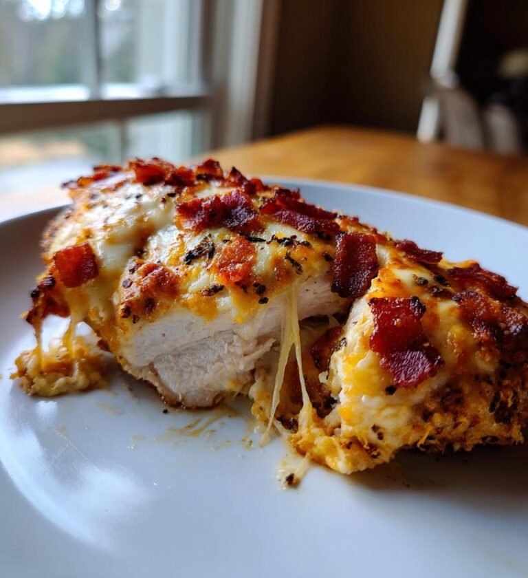 Kyckling i Ugn med Bacon och Osttäcke