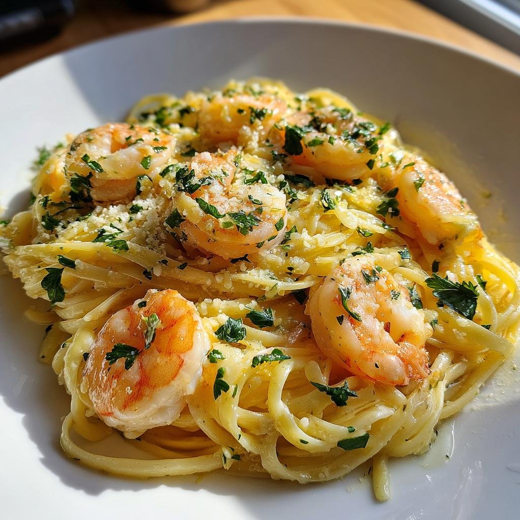 Ljuvlig Räkpasta med Vitlök