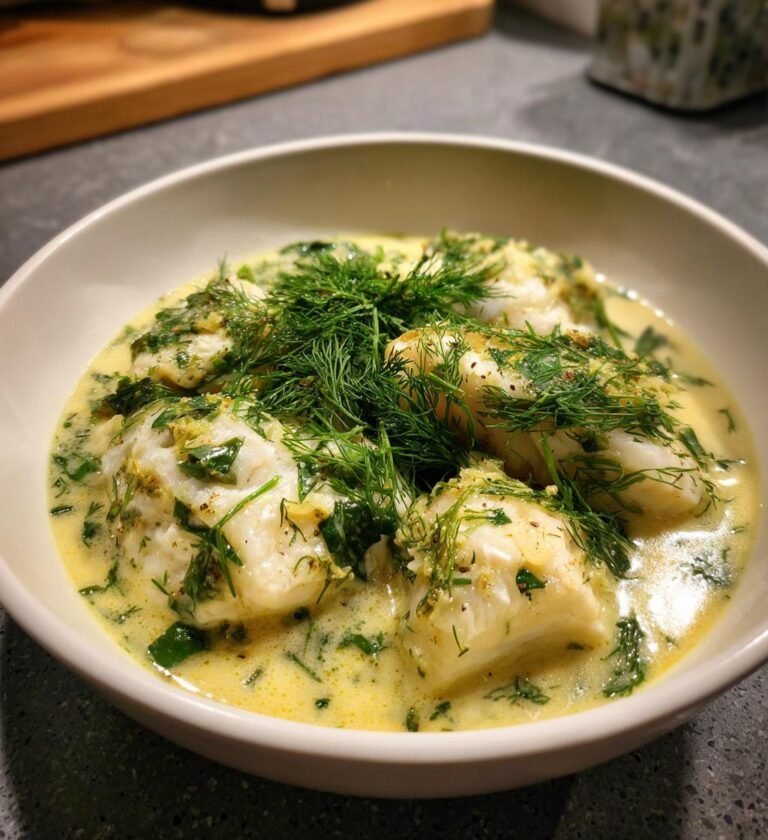 Lätt fiskgryta med dill
