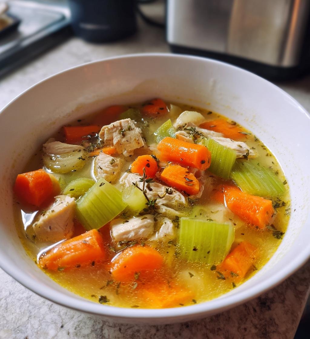 Lätt kycklingsoppa med grönsaker - detail 1