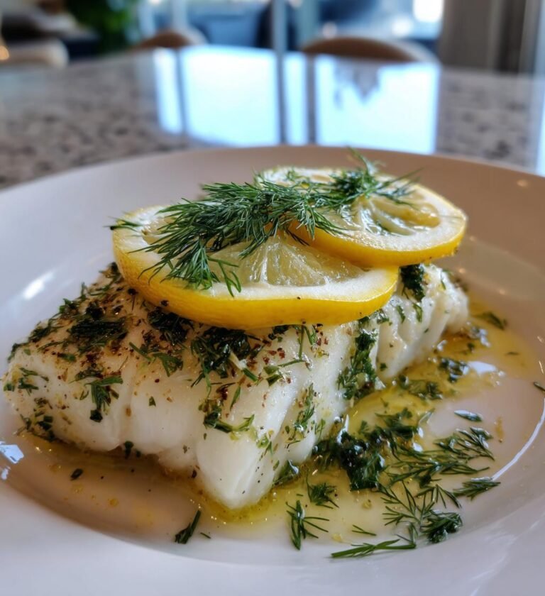 Lätt torsk med dill och citron