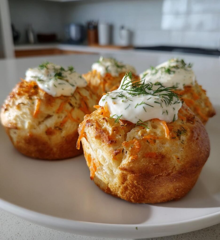 Morotsbullar med färskost