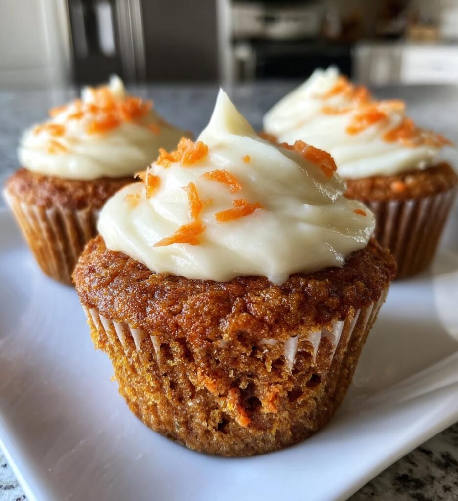 Morotsmuffins med färskost