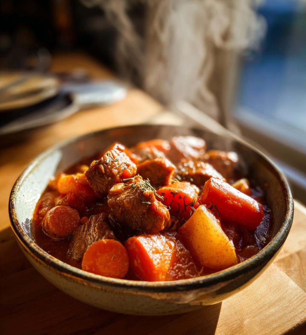 Mustig Gryta med Fläskkött och Rotfrukter - detail 1