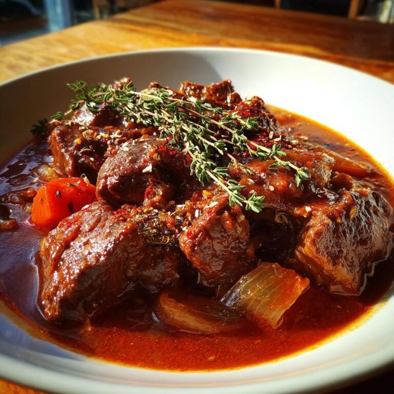 Mustig Gulasch med Nötkött