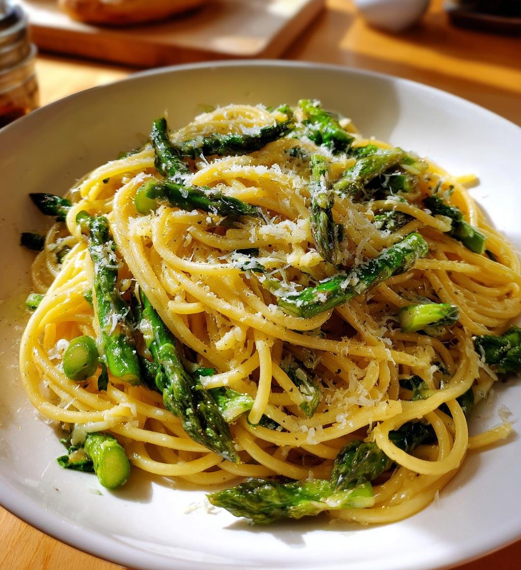 Pasta med sparris och parmesan - detail 1