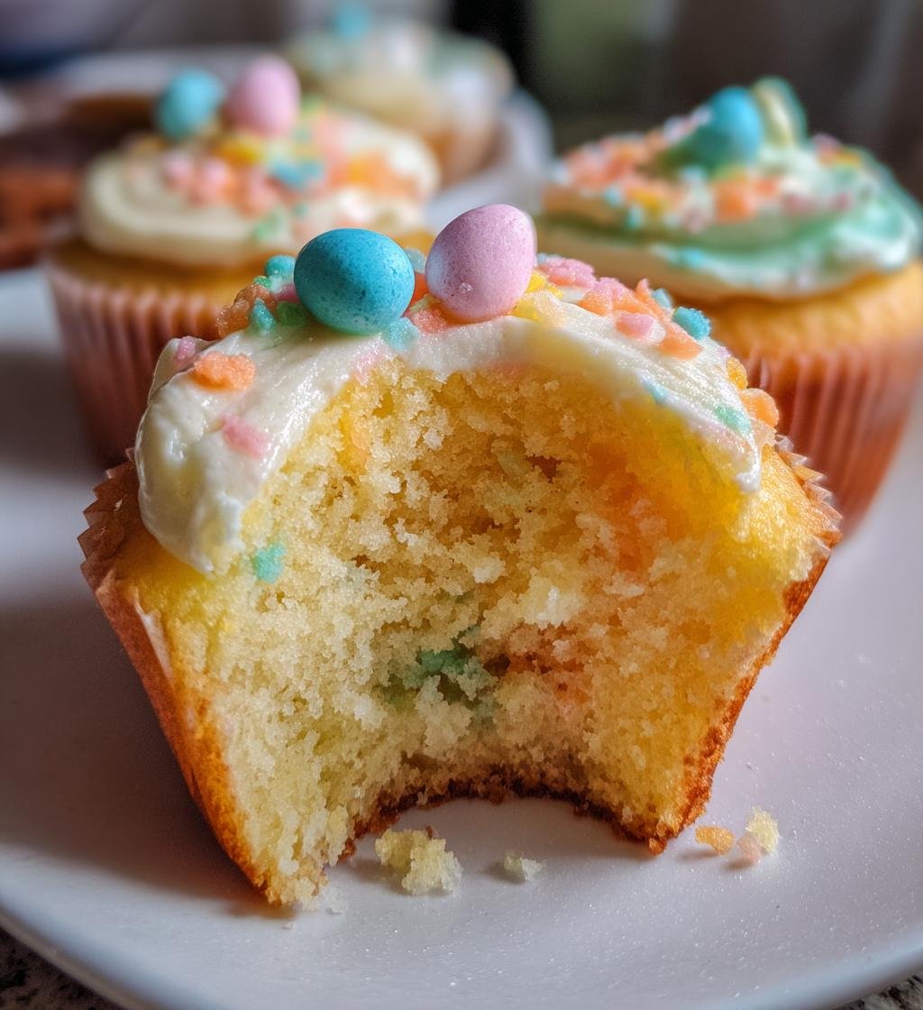 Påskinspirerade cupcakes - detail 1