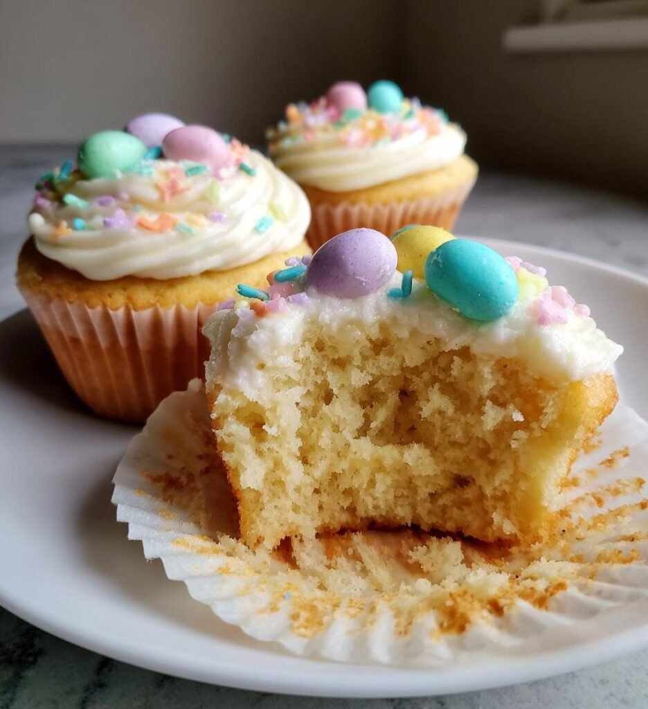 Påskinspirerade cupcakes