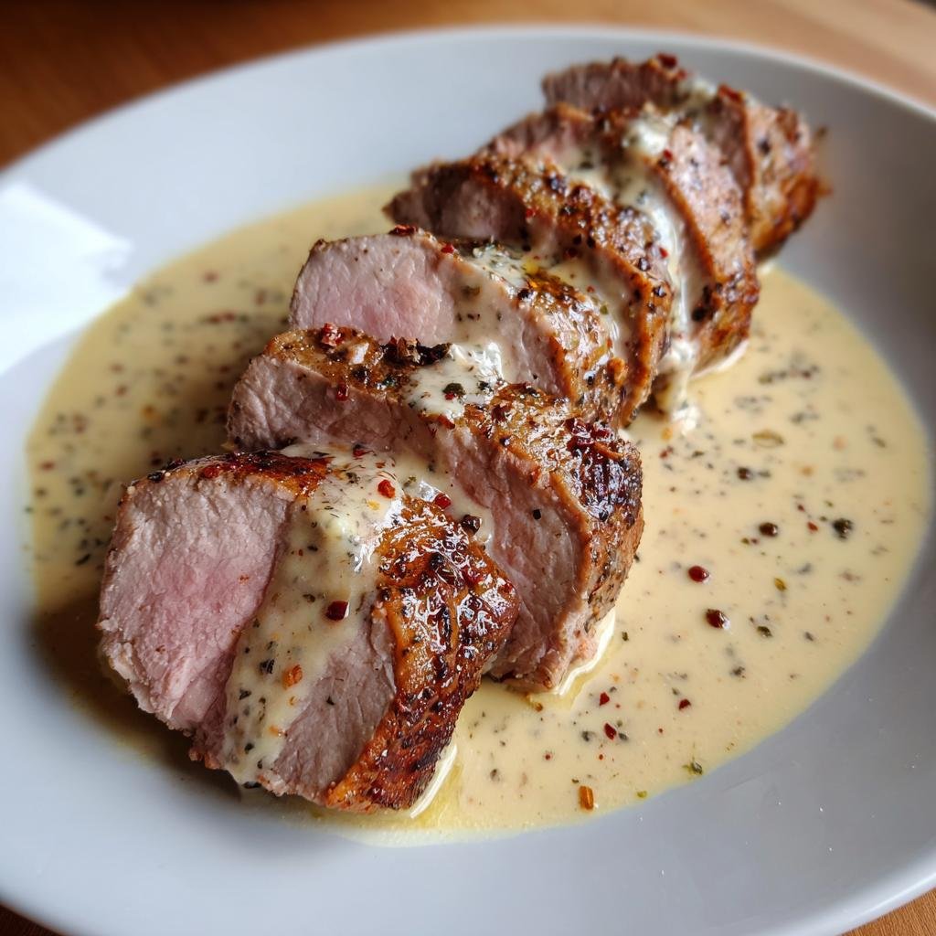 Saftig Fläskfilé i Krämig Rosépepparsås - detail 1