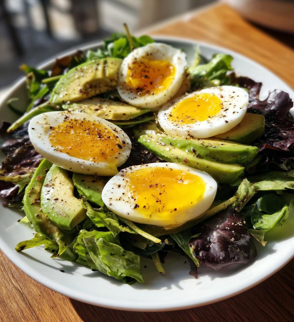 Sallad med avokado och ägg - detail 1