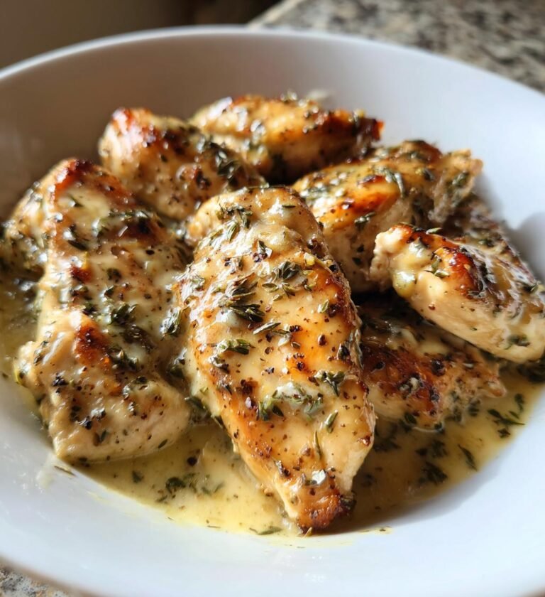 Snabb kyckling i gräddsås