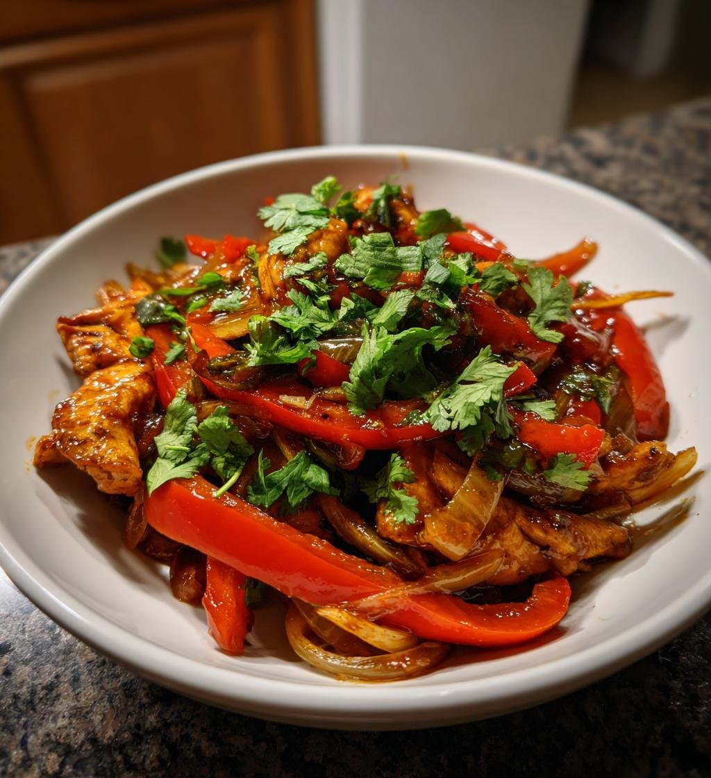 Snabb kycklingwok med grönsaker - detail 1