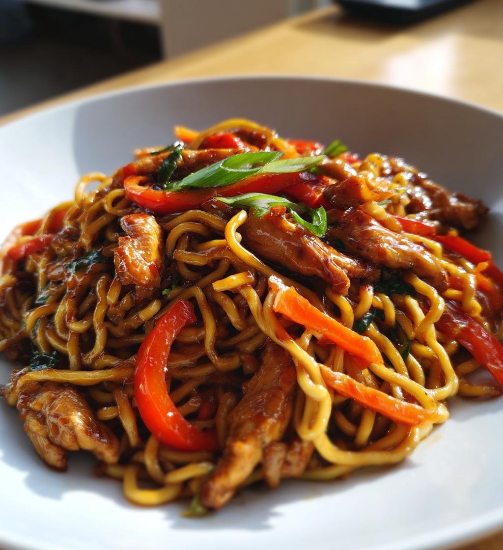 Snabb nudelrätt med kyckling - detail 1