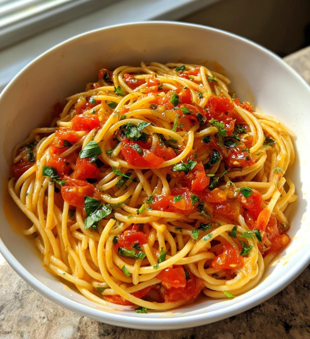 Snabb vardagspasta med tomat - detail 1