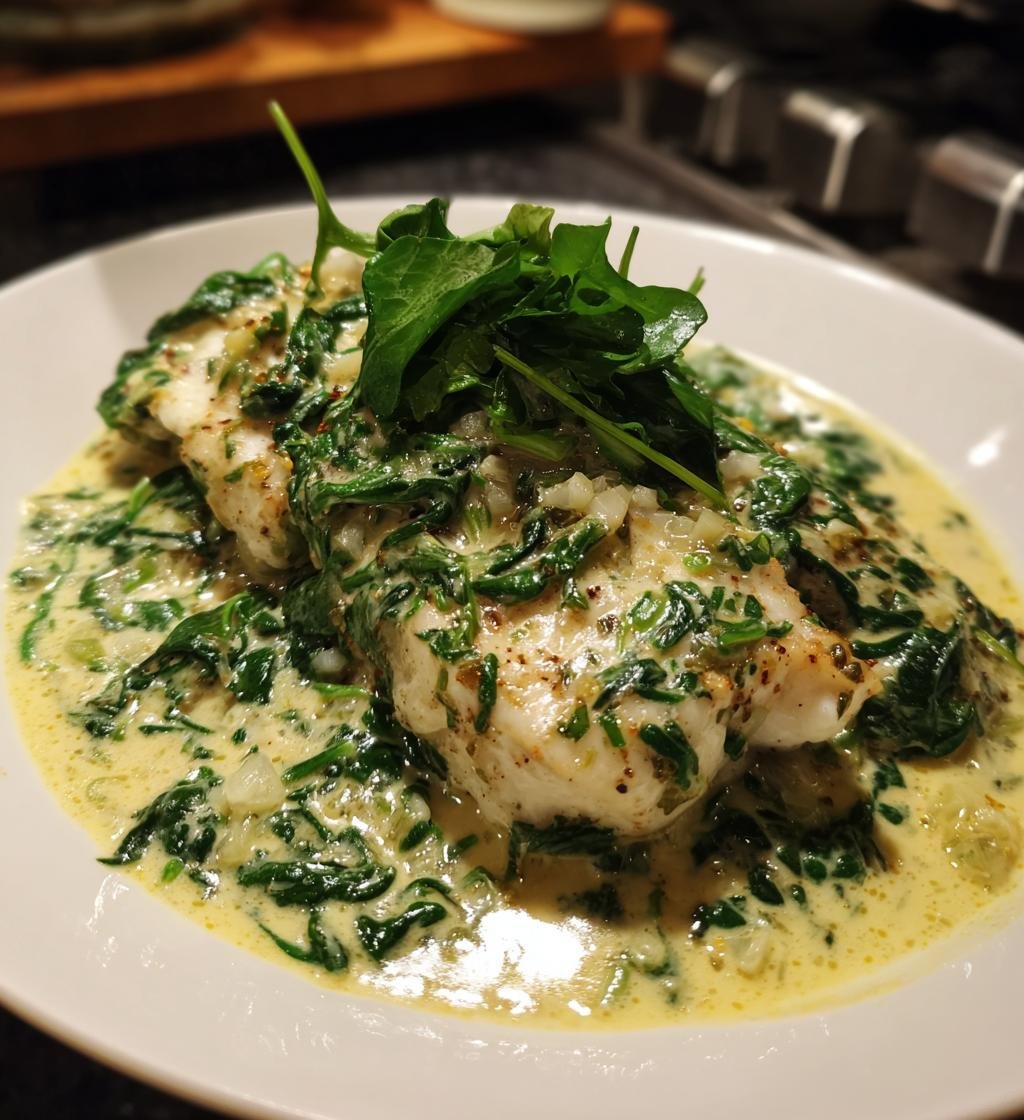 Torsk i Krämig Spenatsås - detail 1