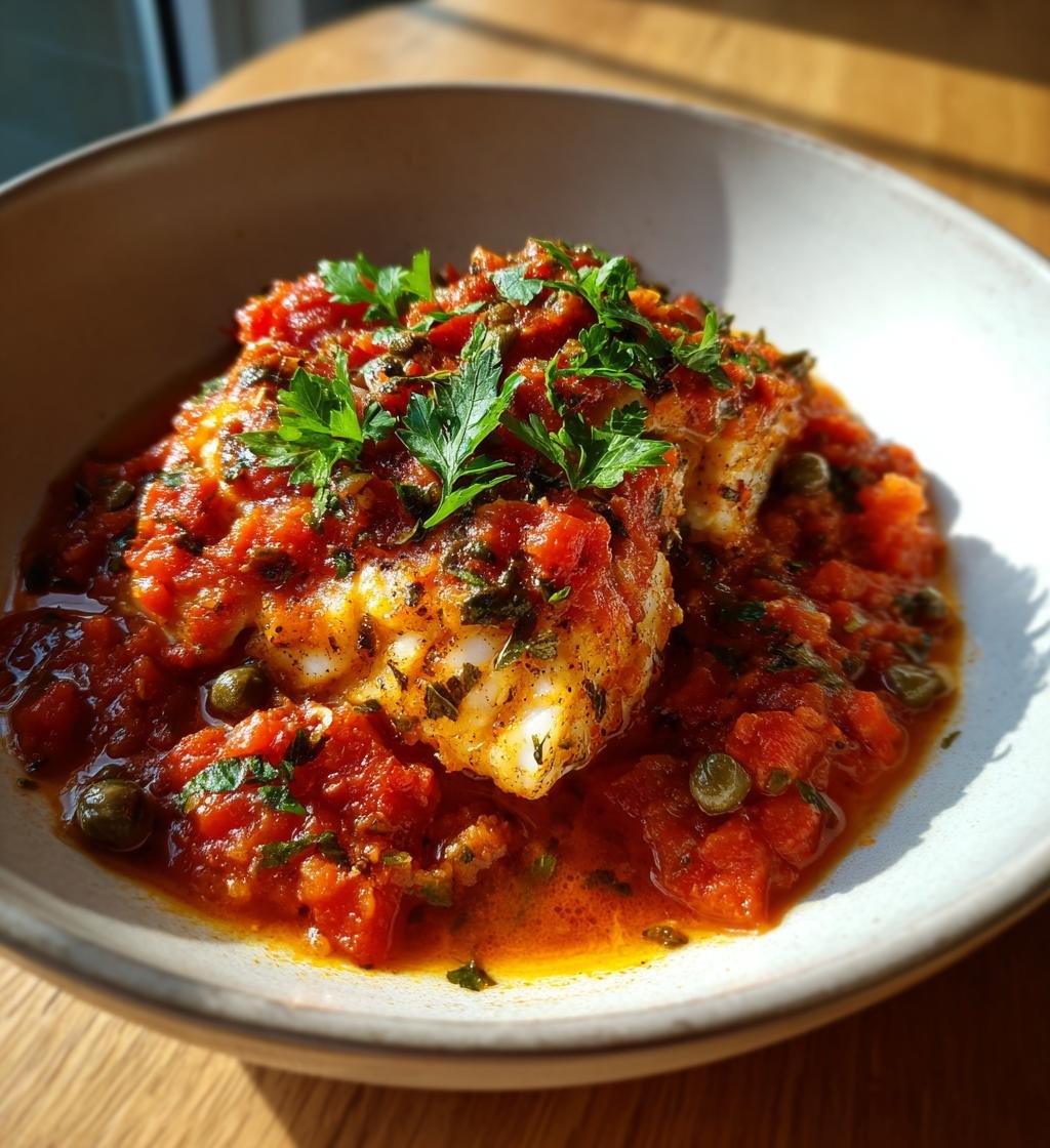 Torsk i Tomatsås med Kapris - detail 1