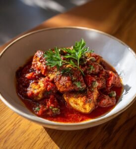 Torsk i Tomatsås med Kapris