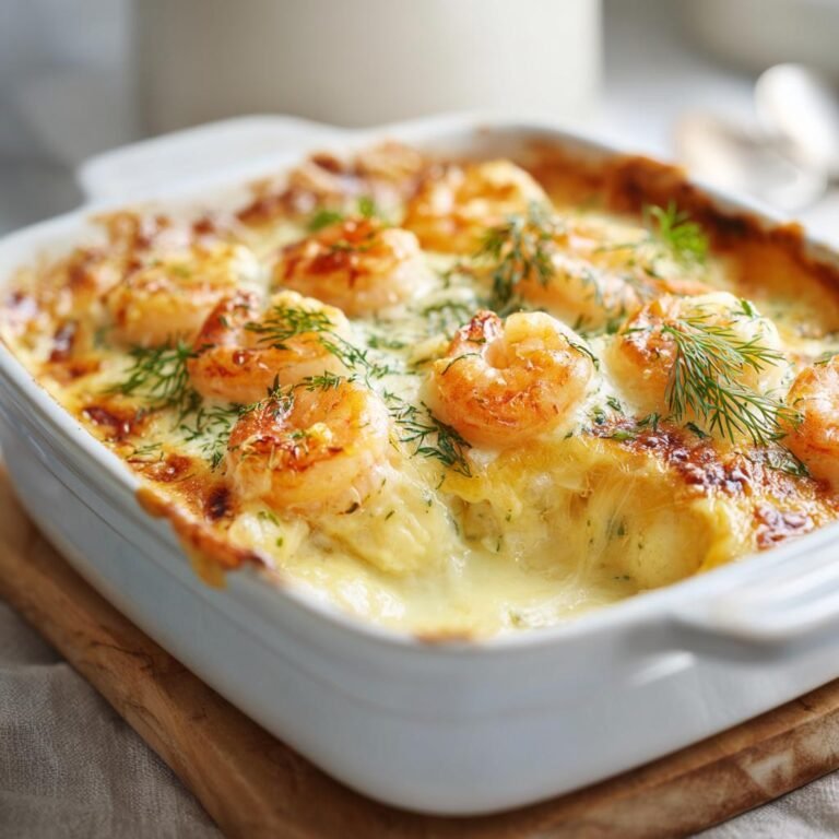 Torskgratäng med Räkor och Dill