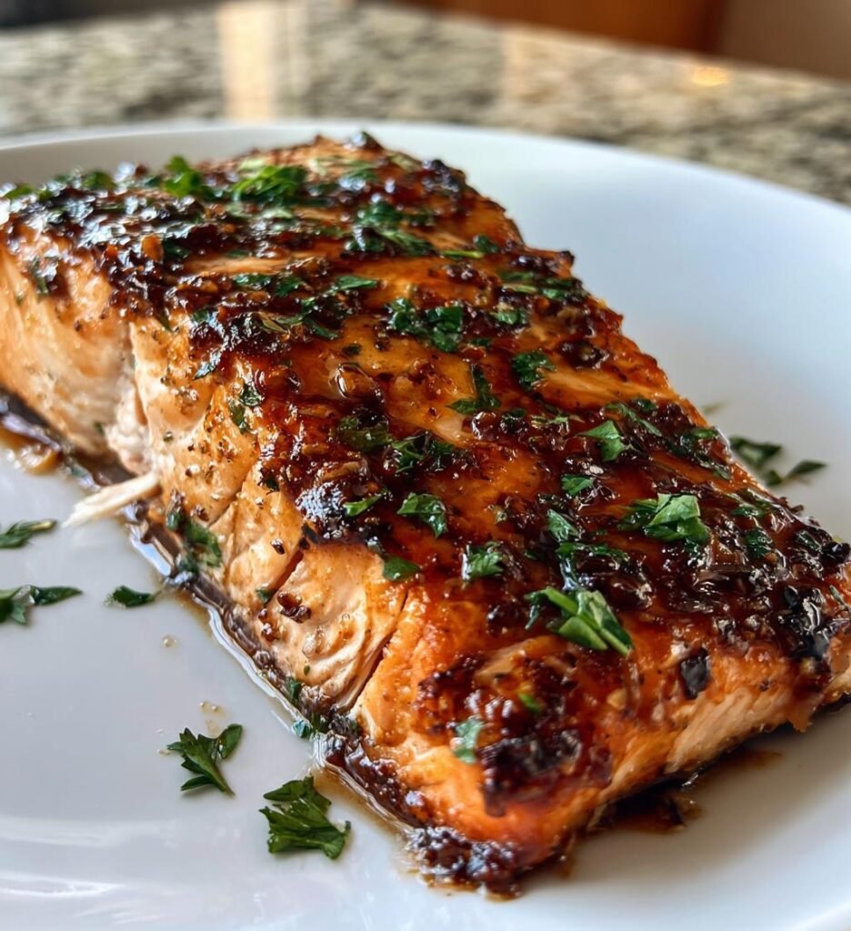 Ugnsbakad Lax med Honung och Vitlök