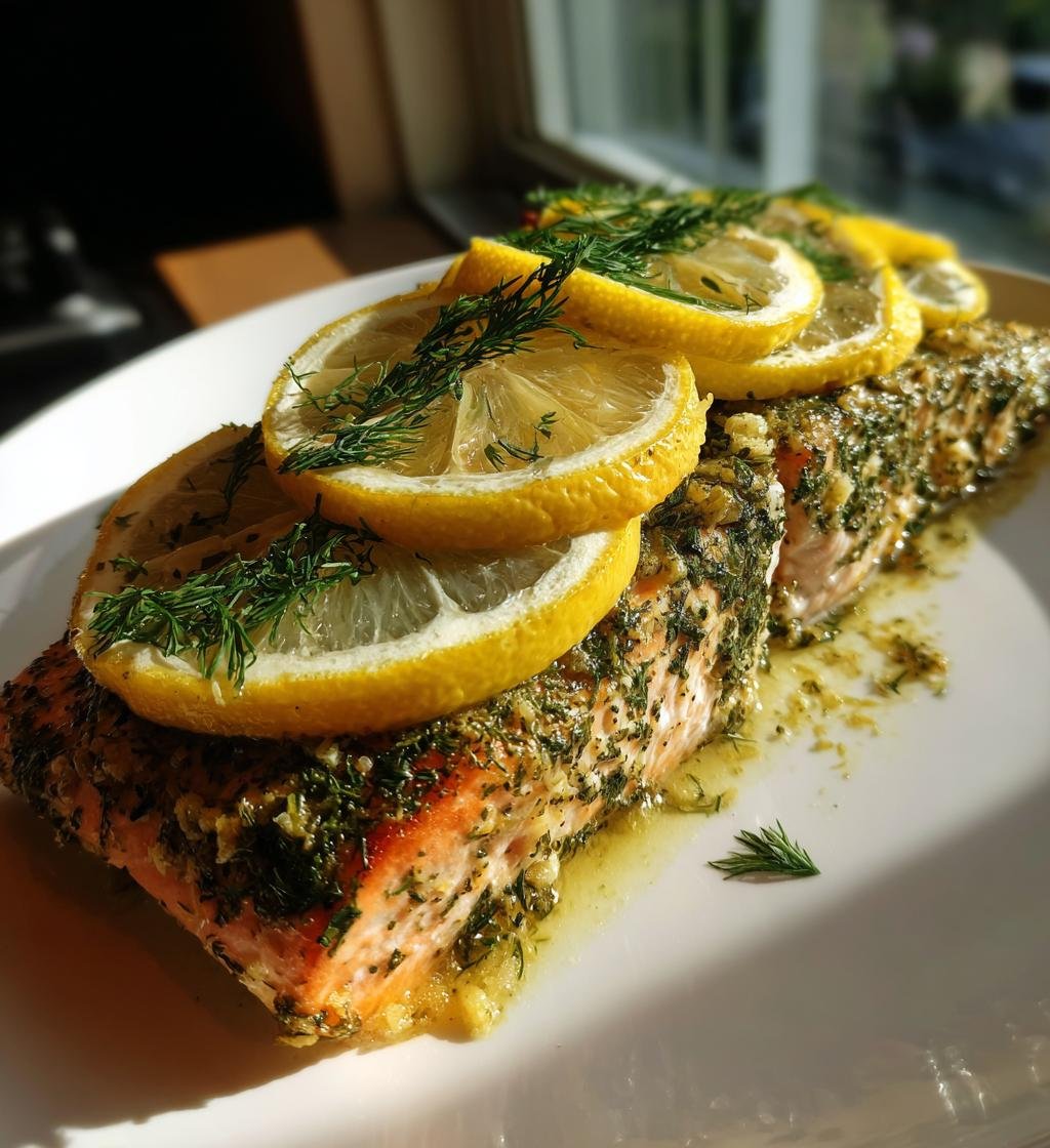 Ugnsbakad Lax med Örttäcke - detail 1