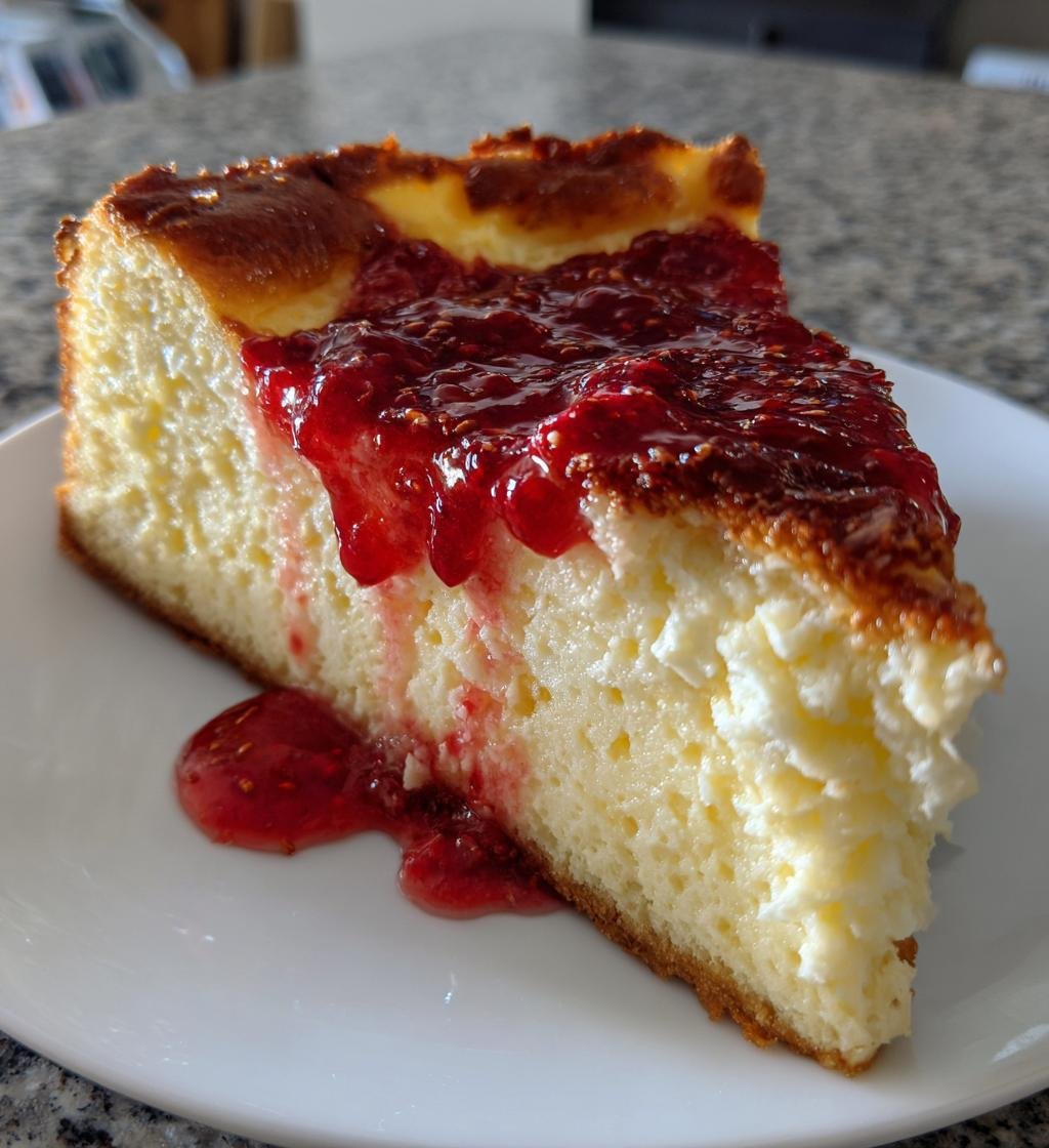 Ugnsbakad Ricottakaka med Citron och Hallonkoulis - detail 1