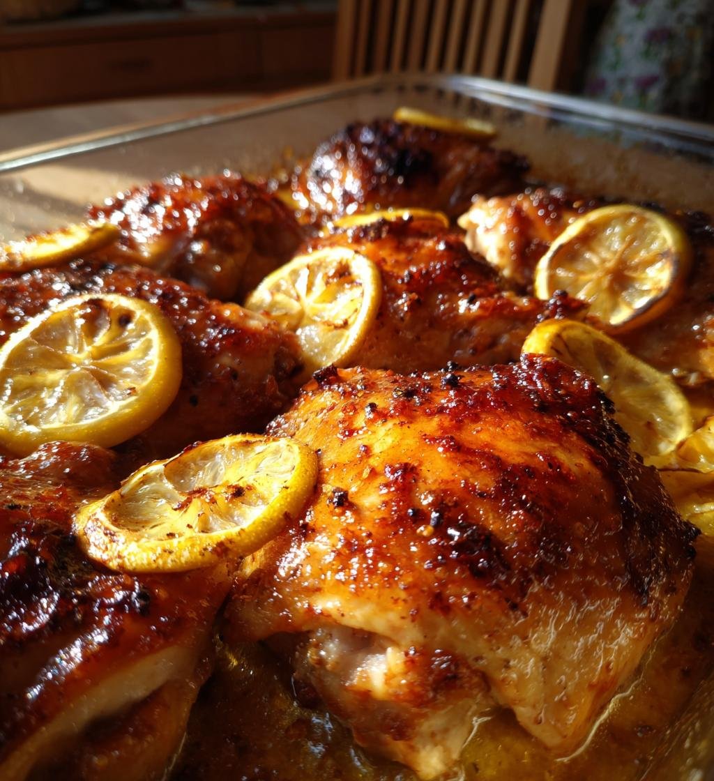 Ugnsbakad kyckling med citron och honung - detail 1