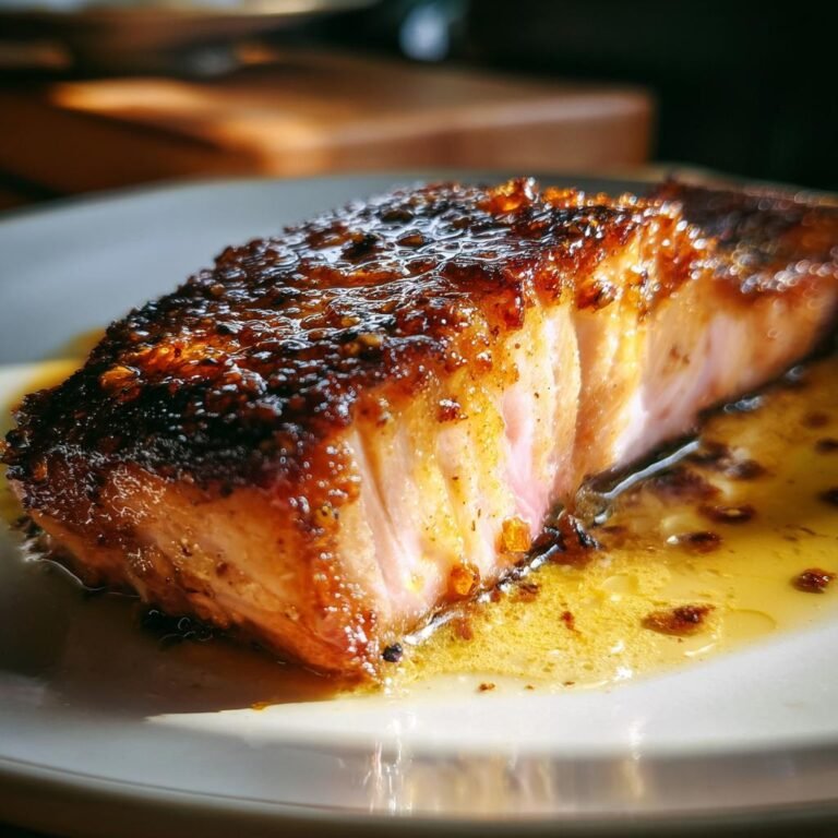 Ugnsbakad lax med honung och senap