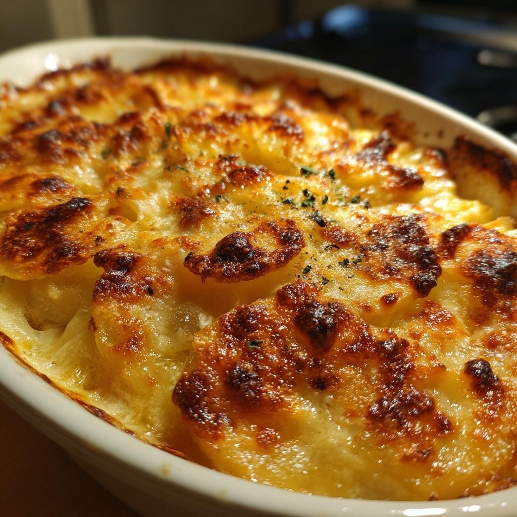 Ugnsgratinerad Potatismos med Rostad Vitlök och Parmesan - detail 1