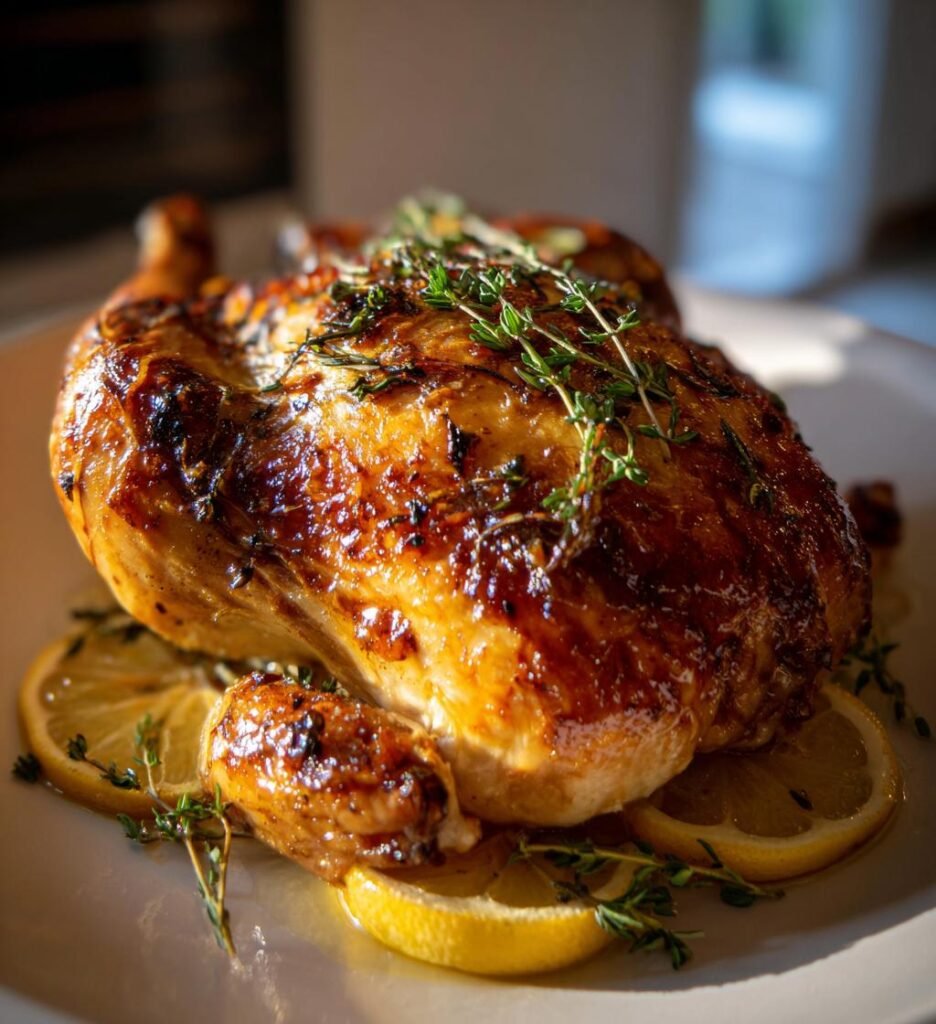 Ugnsrostad Kyckling med Citron och Timjan