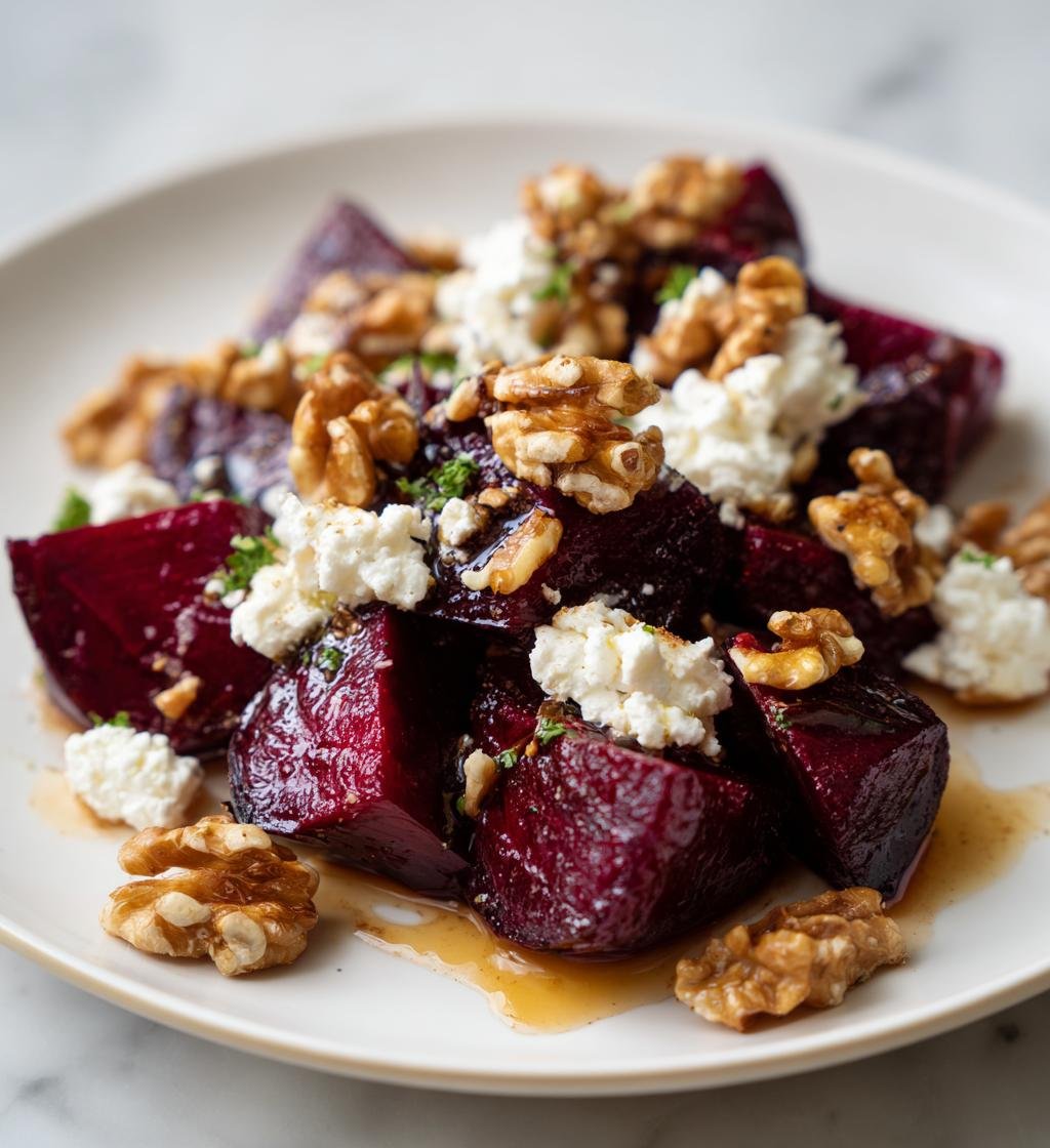 Ugnsrostade Betor med Getost, Valnötter och Honungsvinägrett - detail 1