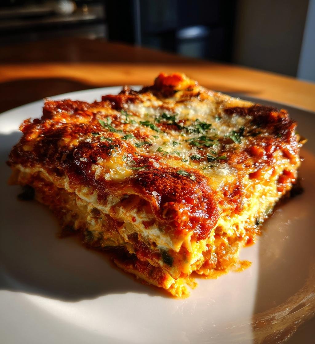 Ugnsrostade Grönsakslasagne med Ricotta och Parmesansås - detail 1