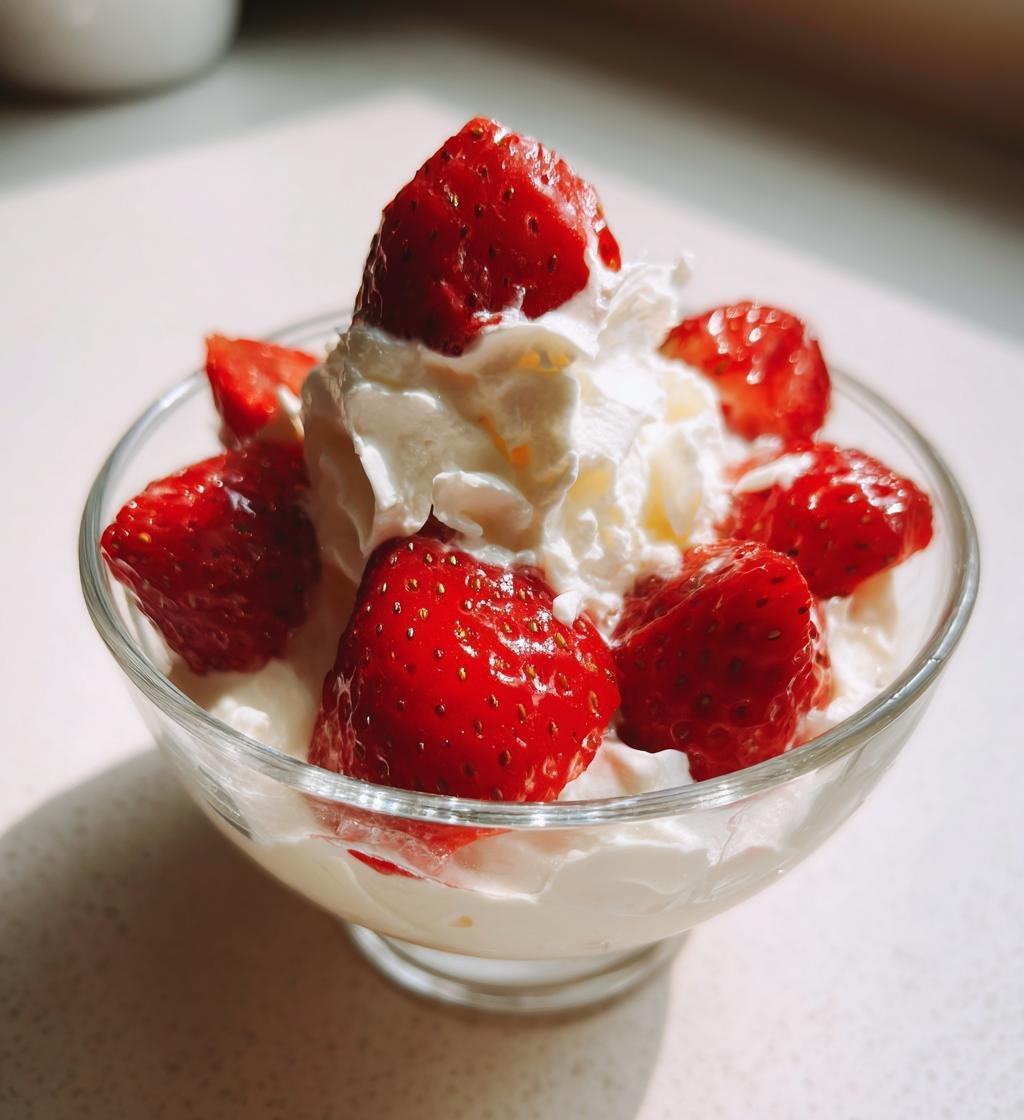 Vaniljmousse med jordgubbar - detail 1
