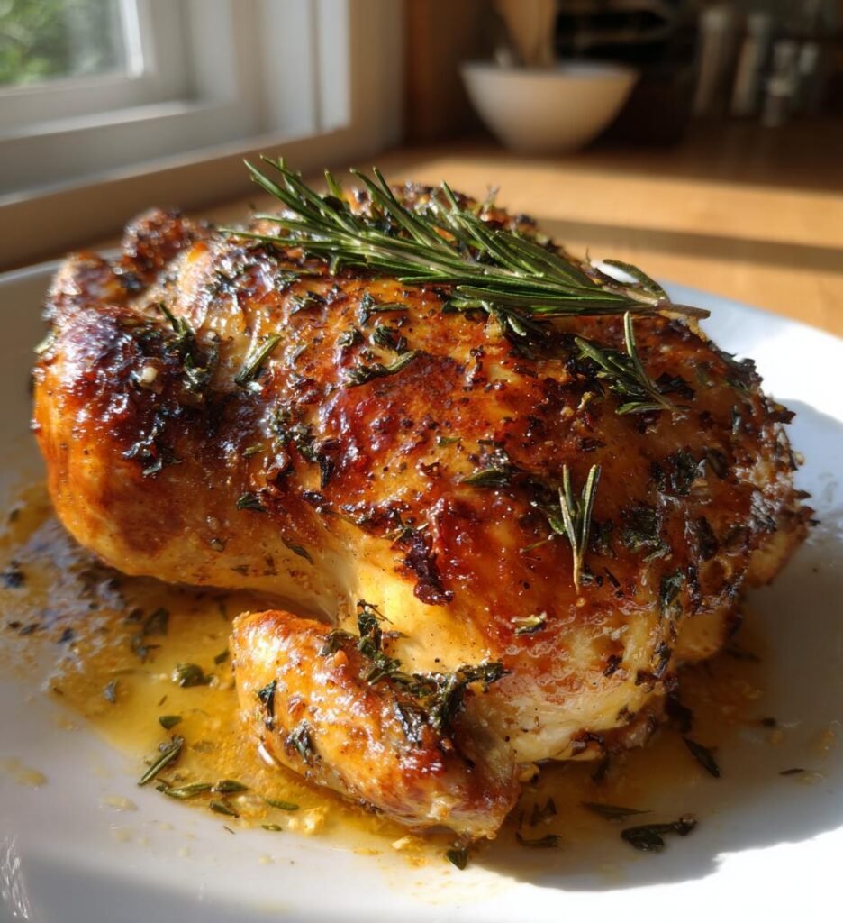 Vårig kyckling med citron och örter