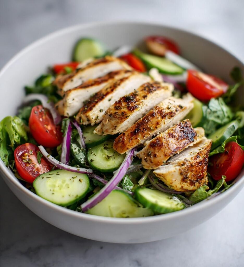 Vårig kycklingsallad