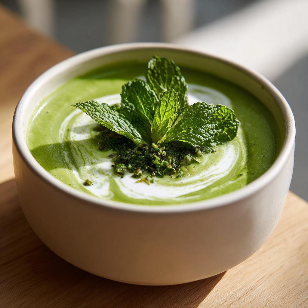 Vårig soppa med gröna ärtor - detail 1