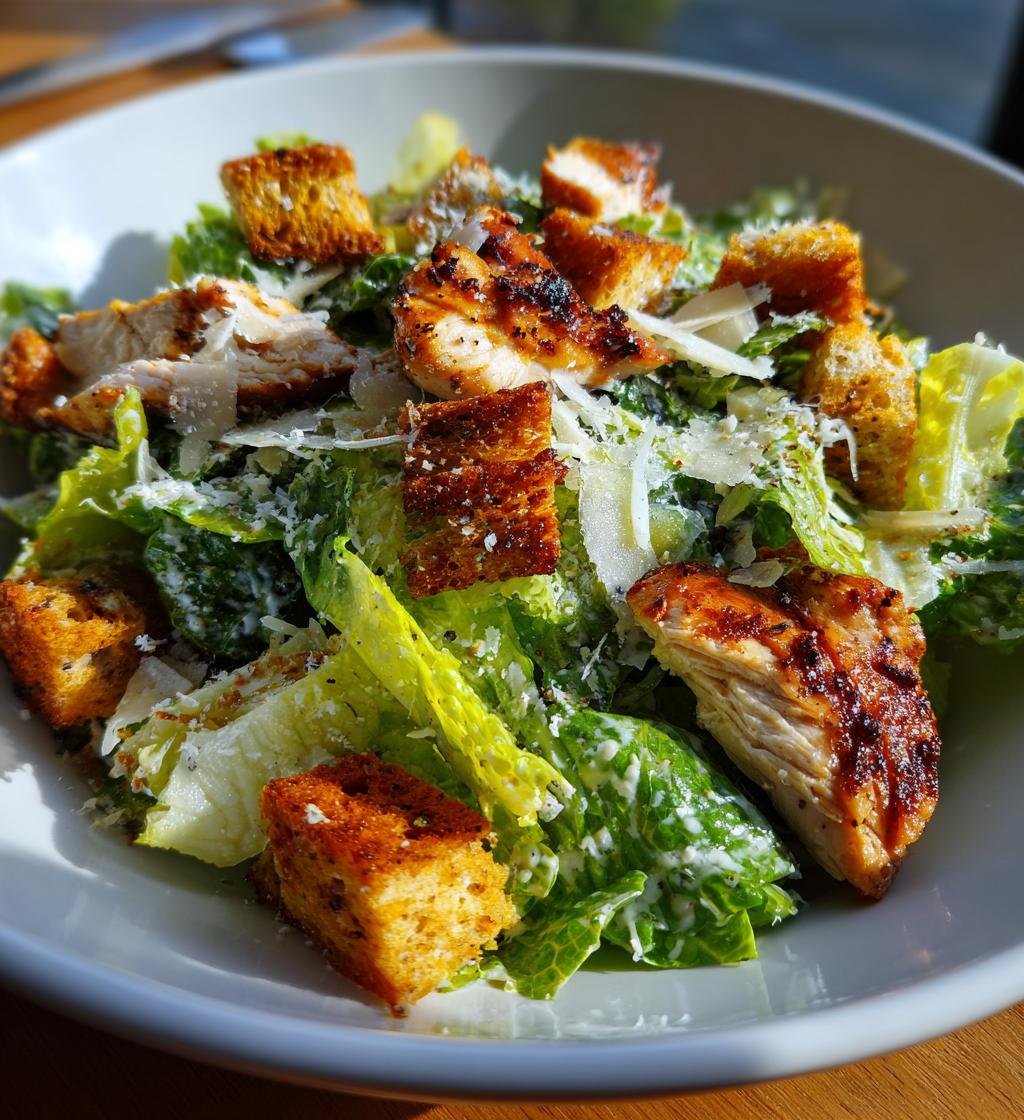 Kyckling Caesar Sallad Recept – Enkel och God Måltid - steg för steg